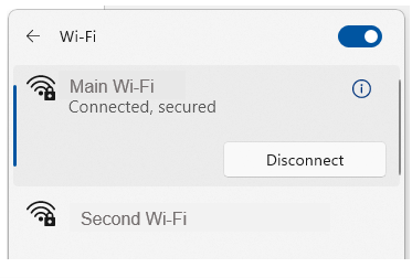 Separate Wi-Fi Separate Wi-Fi
